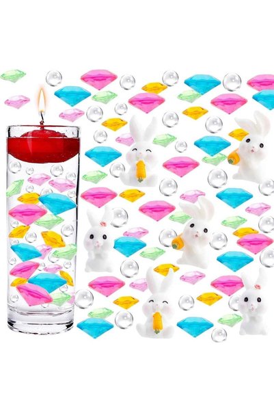 Generic 10226 Pieces Easter Vase Filler Pearl, Rabbit Style Easter Egg Orname...