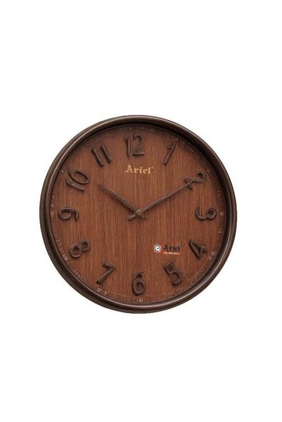 Generic Ariel Quartz Wall Clock - Cola Finish, Silent Sweep Movement, Easy-to...