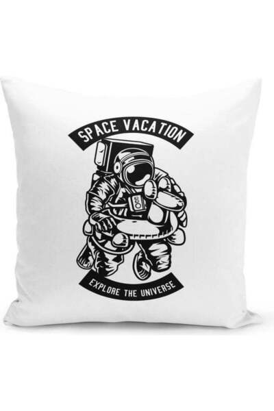 Generic Space Vacation Decorative Pillow Multicolour