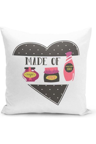 Generic Everything Nice Quote Decorative Pillow Multicolour