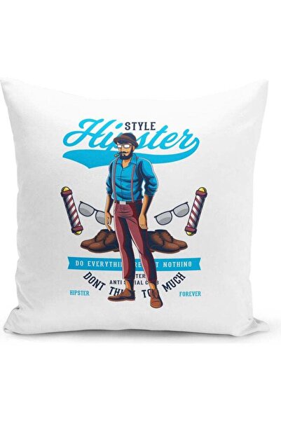 Generic Decorative Throw Hipster Style Pillow White 16 x 16inch