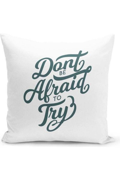 Generic Don’t Be Afraid Quote Decorative Pillow Multicolour