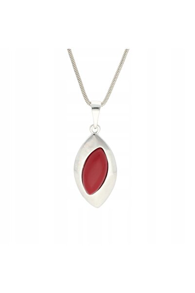 NO BRAND Vizor oval cu argintiu coral