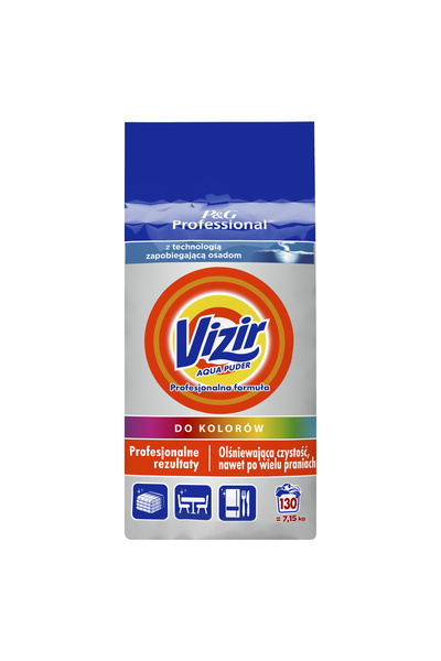 Vizir FORMULĂ PROFESIONALĂ PENTRU DETERGENT PUDRĂ COLORATĂ 130 SPĂLĂRI 7,15 KG