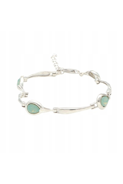 NO BRAND Brățară Swarovski cu cristale verzi