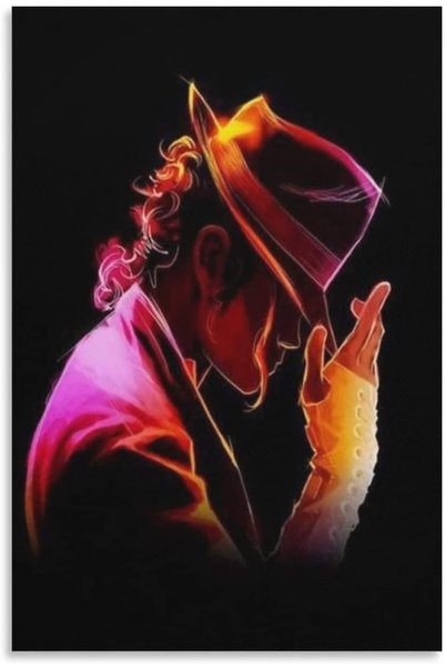HOME MODE BGN Michael Jackson Purple Loves Wall Art Print Canvas Poster Decor...