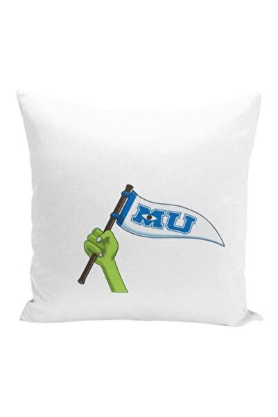 Generic Monsters University Printed Decorative Pillow White/Green/Blue 16x16x...