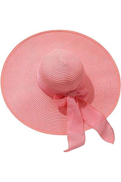 GENERAL Wide Brim Hats for Women Beach Straw Hat Breathable Retro Foldable Bo...