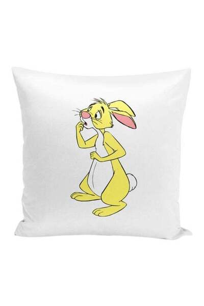 Generic Rabbit Winnie Pink Throw Pillow With Stuffing Multicolour 16x16inch