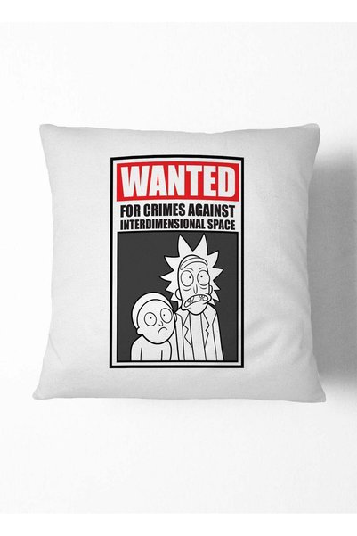 Generic Decorative Cushion Wanted Poster For Crimes Rick And Morty Couch Cushion