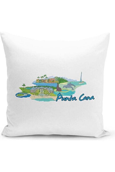 Generic Punta Cana Decorative Throw Pillow White