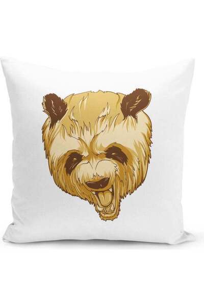 Generic Panda Head Design Decorative Pillow Multicolour