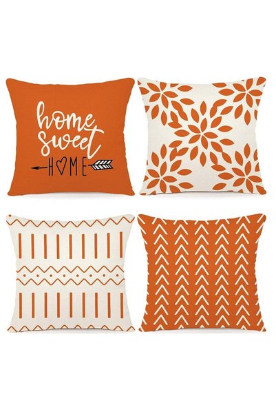 Generic Fall Decorative Throw Pillow Covers for Home Modern Linen Fabric Cush...