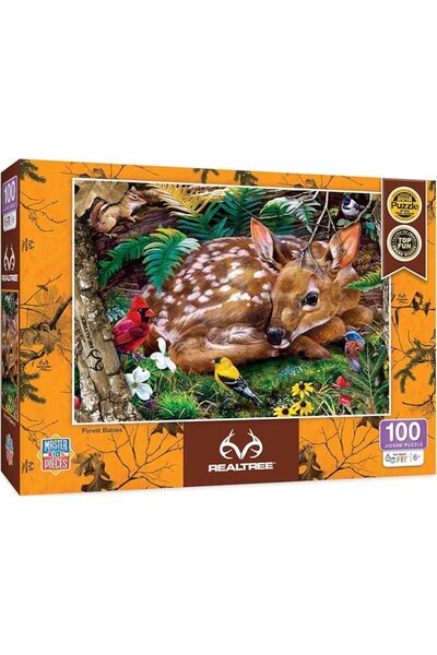 Masterpieces Realtree Forest Babies 100 Piece Jigsaw Puzzle