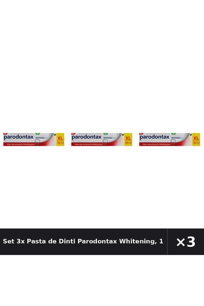 Parodontax Set 3x Pastă de dinți pentru albire, 100 ml