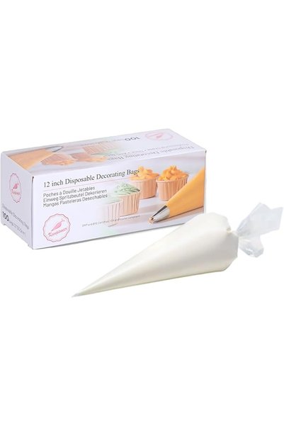 GENERAL Keenpioneer Piping Bag - Disposable Cake Decorating Bag 100 Count (12...