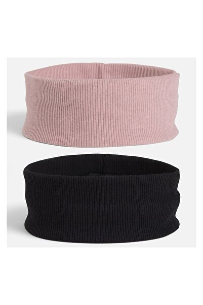 OEM Bentițe de Păr Ribbed neagră și Nude pentru femei 5,5cm - 2buc – ține păr...