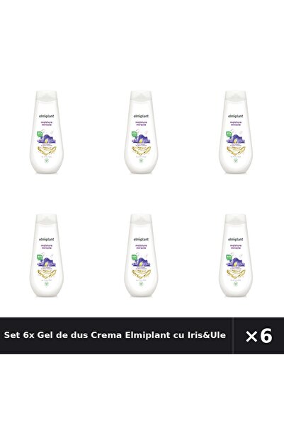 ELMIPLANT Set 6x Gel de dus Crema cu Iris&Uleiuri pretioase, 750 ml