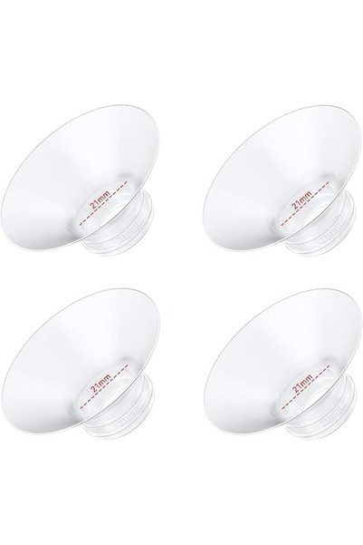 SYOSI Flange Inserts, 4Pcs 21mm for Momcozy M5/M6/M9 Wearable Breast Pump Rep...