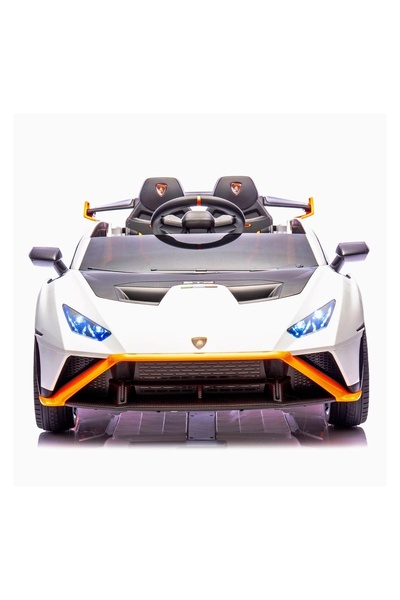 OEM Mașinuță electrică Lamborghini Huracan STO 12 V, albă, cu telecomandă – c...