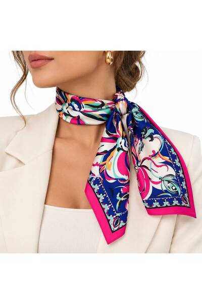 Kadın Lilyum Desen Fular & Bandana & Omuz Şalı
