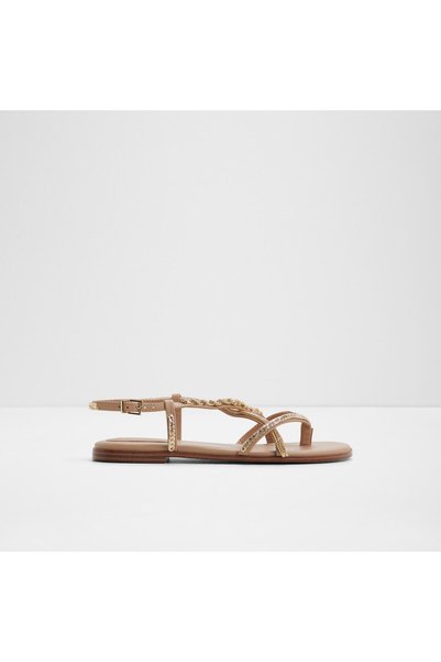 Aldo Aury Ladies Beige Flat Sandals