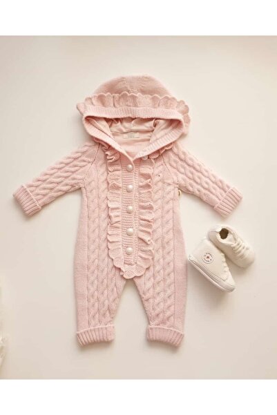 Nipperland 100% Knitwear Baby Girl Jumpsuit with Converse Shoes