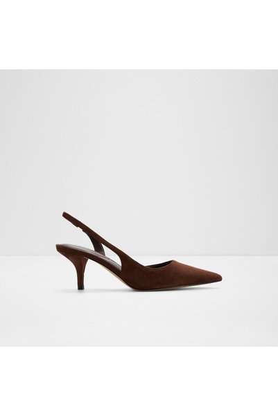 Aldo Stessylowsling Ladies Brown Heeled Shoes