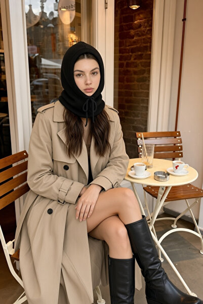 pırıltı fashıon and stone tekstil, hazır giyim Streetwear Μαύρο Πλεκτό Χειμερ...
