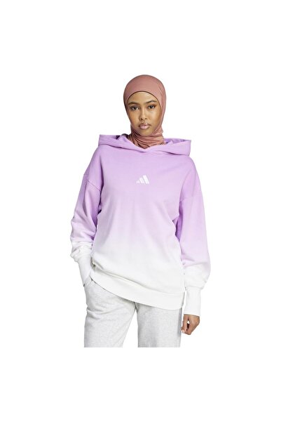 adidas Γυναικείο Φούτερ με Κουκούλα Dip-Dye για Όλες τις Εποχές S