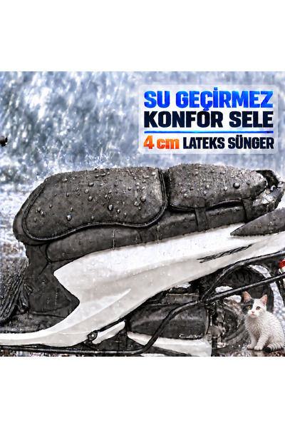 Hard Guard Motoran Allegro Comfort sedlo vodootporno, 4 cm lateks, 2 dela koj...