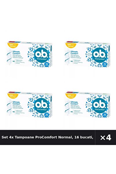obbos Set 4x Tampoane ProComfort Normal, 16 bucati, OB