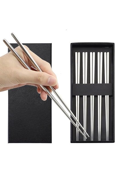 GENERAL Stainless Steel Chopsticks Reusable Multicolor Lightweight 304 Metal ...