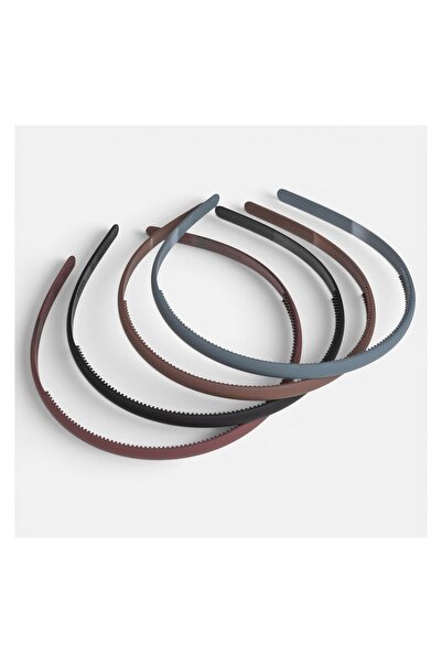 OEM Set 4 bentițe subțiri mate pentru femei, negru/maro/gri/bordo – alegi ușo...