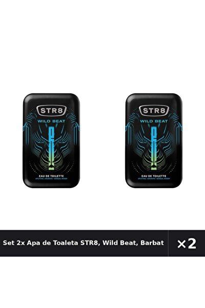 str8 Set 2x Apa de Toaleta STR8, Wild Beat, Barbati, 100 ml