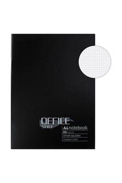 OEM Caiet Studentesc A4 de Matematica Liniat cu Coperta Neagra 60F