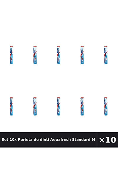 Aquafresh Set 10x Periuta de dinti Standard Medium
