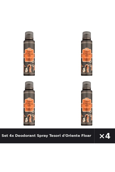 Tesori d'Oriente Set 4x Deodorant Spray Floare Lotus , 150 ml