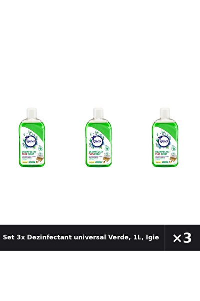 Igienol Set 3x Dezinfectant universal Verde, 1L,