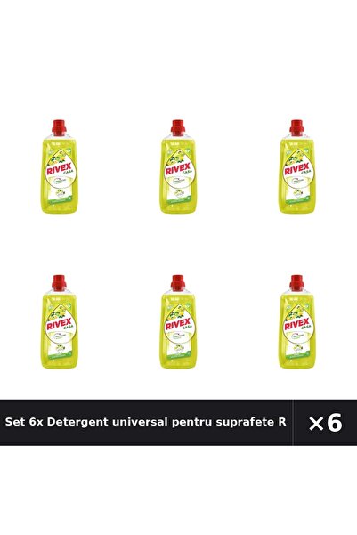 Rivex Set 6x Detergent universal pentru suprafete Casa, lamaie, 1 l