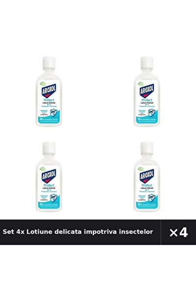 Aroxol Set 4x Lotiune delicata impotriva insectelor Protect, 85 ml