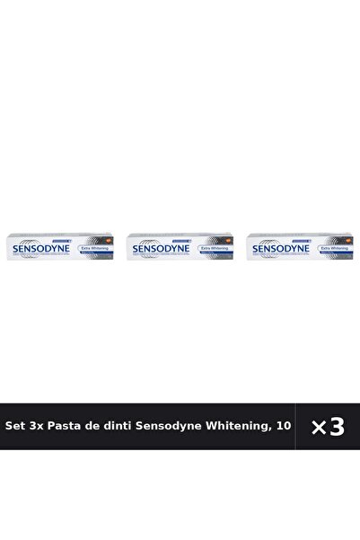 Sensodyne Set 3x Pastă de dinți Whitening, 100 ml