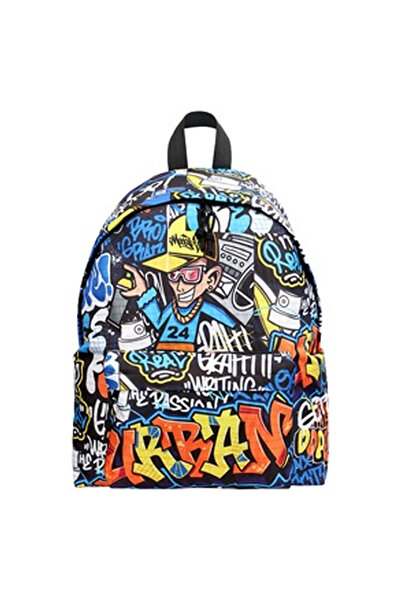 OEM Ghiozdan colorat cu model graffiti 32x14x42cm