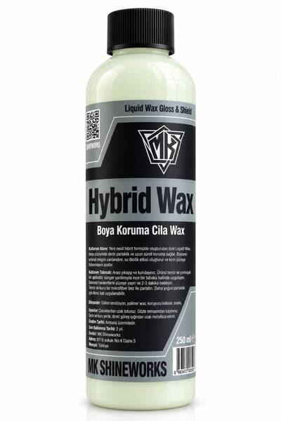Hybrid Wax 250 ML | Hibrit Boya Koruma Cilası | Parlaklık ve Su İticilik Sağlayan Likit Wax