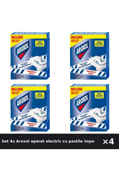 Aroxol Set 4x aparat electric cu pastile împotriva tântarilor