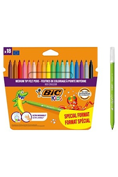 OEM BIC Σετ Πλενόμενων Μαρκαδόρων - 14+4 τεμάχια