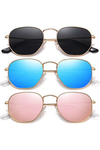 GENERAL MEETSUN Polarized Hexagon Sunglasses for Women Men Polygon Square Sun...