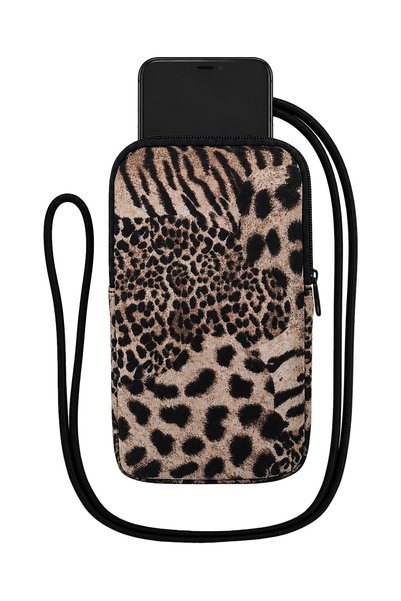 Wallery Bags Desenli Askılı Telefon Çantası – Cüzdan & Boyun Çantası