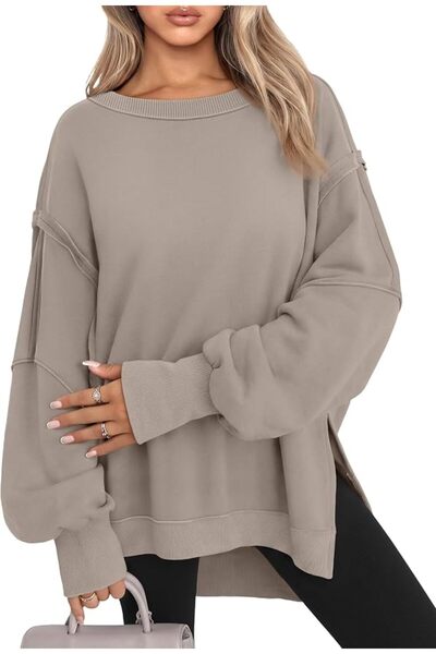 Trendy Queen Womens Oversized Sweatshirts Hoodies Crewneck Shirts Fall Outfit...