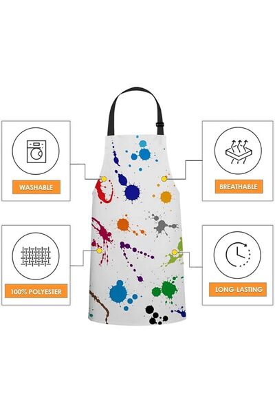 GENERAL WONDERTIFY Leopard Print Apron,Wild Animal Leopard Skin Cheetah Pattern Bib Apron with Adjustable Ne